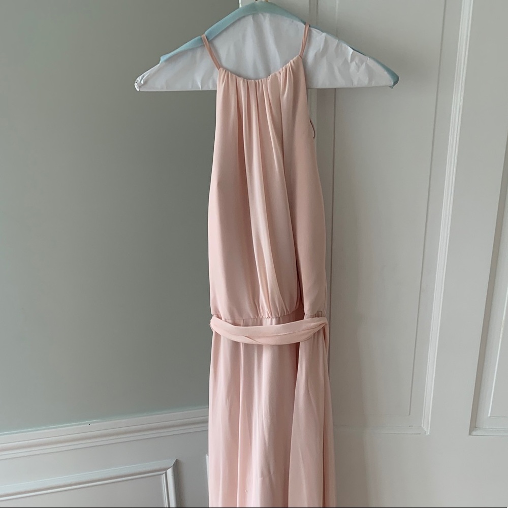 Amsale Blush Delaney Dress